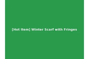 [Hot Item] Winter Scarf with Fringes