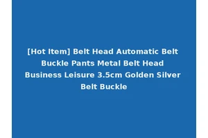 [Hot Item] Belt Head Automatic Belt Buckle Pants Metal Belt Head Business Leisure 3.5cm Golden Silver Belt Buckle