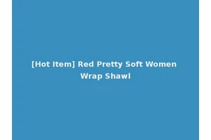 [Hot Item] Red Pretty Soft Women Wrap Shawl