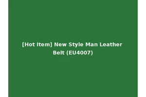 [Hot Item] New Style Man Leather Belt (EU4007)