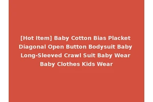 [Hot Item] Baby Cotton Bias Placket Diagonal Open Button Bodysuit Baby Long-Sleeved Crawl Suit Baby Wear Baby Clothes Kids Wear