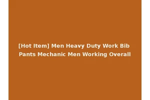 [Hot Item] Men Heavy Duty Work Bib Pants Mechanic Men Working Overall