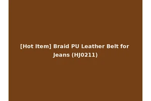 [Hot Item] Braid PU Leather Belt for Jeans (HJ0211)