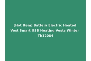 [Hot Item] Battery Electric Heated Vest Smart USB Heating Vests Winter Th12084