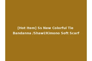 [Hot Item] Ss New Colorful Tie Bandanna /Shawl/Kimono Soft Scarf