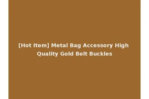 [Hot Item] Metal Bag Accessory High Quality Gold Belt Buckles