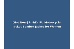 [Hot Item] Pb&Za PU Motorcycle Jacket Bomber Jacket for Women