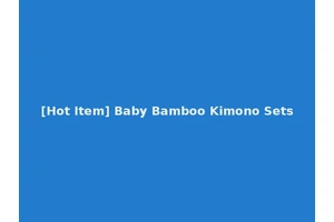 [Hot Item] Baby Bamboo Kimono Sets