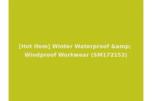 [Hot Item] Winter Waterproof &amp; Windproof Workwear (SM172152)