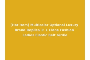 [Hot Item] Multicolor Optional Luxury Brand Replica 1: 1 Clone Fashion Ladies Elastic Belt Girdle