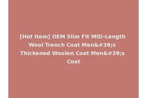 [Hot Item] OEM Slim Fit MID-Length Wool Trench Coat Men's Thickened Woolen Coat Men's Coat