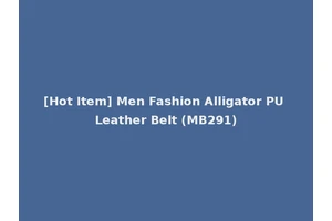 [Hot Item] Men Fashion Alligator PU Leather Belt (MB291)