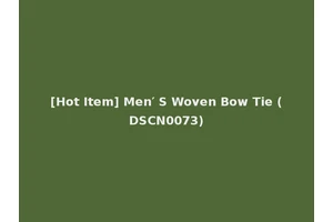 [Hot Item] Men′ S Woven Bow Tie (DSCN0073)