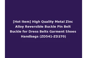 [Hot Item] High Quality Metal Zinc Alloy Reversible Buckle Pin Belt Buckle for Dress Belts Garment Shoes Handbags (ZD541-ZD270)