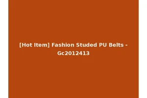[Hot Item] Fashion Studed PU Belts -Gc2012413