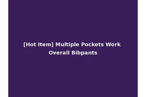 [Hot Item] Multiple Pockets Work Overall Bibpants