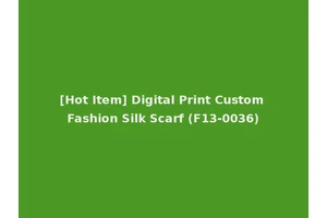 [Hot Item] Digital Print Custom Fashion Silk Scarf (F13-0036)