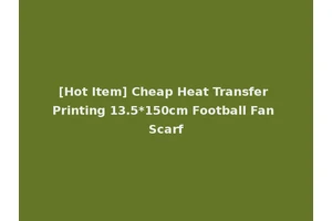 [Hot Item] Cheap Heat Transfer Printing 13.5*150cm Football Fan Scarf