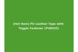 [Hot Item] PU Leather Tape with Toggle Fastener (PUB025)