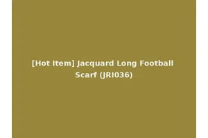 [Hot Item] Jacquard Long Football Scarf (JRI036)