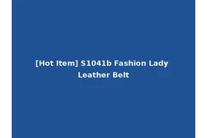 [Hot Item] S1041b Fashion Lady Leather Belt