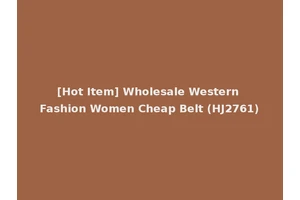 [Hot Item] Wholesale Western Fashion Women Cheap Belt (HJ2761)