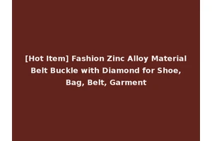 [Hot Item] Fashion Zinc Alloy Material Belt Buckle with Diamond for Shoe, Bag, Belt, Garment
