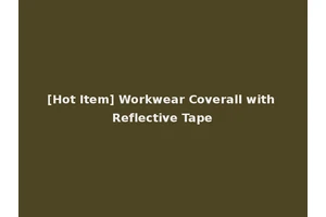 [Hot Item] Workwear Coverall with Reflective Tape