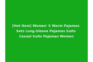 [Hot Item] Women′ S Warm Pajamas Sets Long-Sleeve Pajamas Suits Casual Suits Pajamas Women