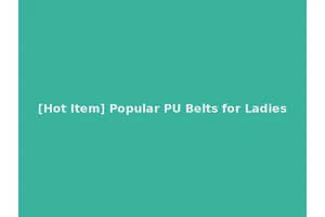 [Hot Item] Popular PU Belts for Ladies