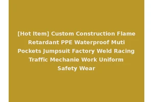 [Hot Item] Custom Construction Flame Retardant PPE Waterproof Muti Pockets Jumpsuit Factory Weld Racing Traffic Mechanie Work Uniform Safety Wear