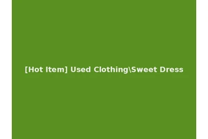 [Hot Item] Used Clothing\Sweet Dress