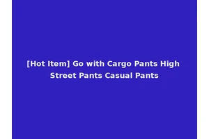 [Hot Item] Go with Cargo Pants High Street Pants Casual Pants
