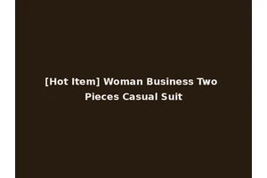 [Hot Item] Woman Business Two Pieces Casual Suit