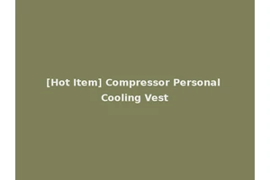 [Hot Item] Compressor Personal Cooling Vest