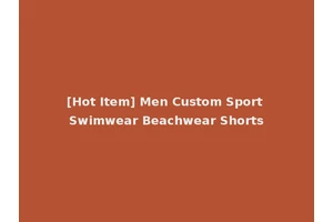 [Hot Item] Men Custom Sport Swimwear Beachwear Shorts