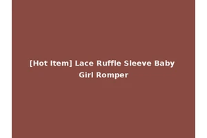 [Hot Item] Lace Ruffle Sleeve Baby Girl Romper