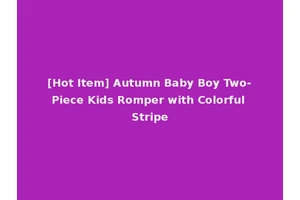 [Hot Item] Autumn Baby Boy Two-Piece Kids Romper with Colorful Stripe