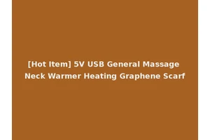 [Hot Item] 5V USB General Massage Neck Warmer Heating Graphene Scarf