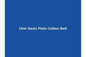 [Hot Item] Plain Cotton Belt