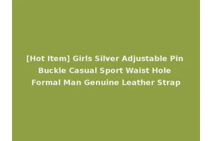 [Hot Item] Girls Silver Adjustable Pin Buckle Casual Sport Waist Hole Formal Man Genuine Leather Strap