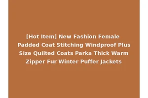 [Hot Item] New Fashion Female Padded Coat Stitching Windproof Plus Size Quilted Coats Parka Thick Warm Zipper Fur Winter Puffer Jackets