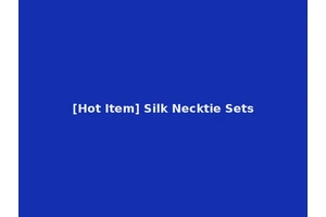 [Hot Item] Silk Necktie Sets