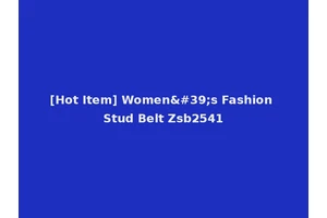 [Hot Item] Women's Fashion Stud Belt Zsb2541