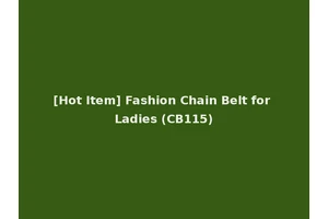 [Hot Item] Fashion Chain Belt for Ladies (CB115)