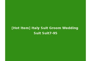 [Hot Item] Italy Suit Groom Wedding Suit Suit7-95
