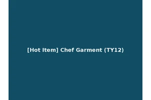 [Hot Item] Chef Garment (TY12)