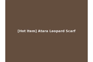 [Hot Item] Atara Leopard Scarf