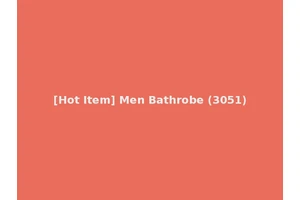 [Hot Item] Men Bathrobe (3051)