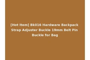 [Hot Item] Bk016 Hardware Backpack Strap Adjuster Buckle 19mm Belt Pin Buckle for Bag